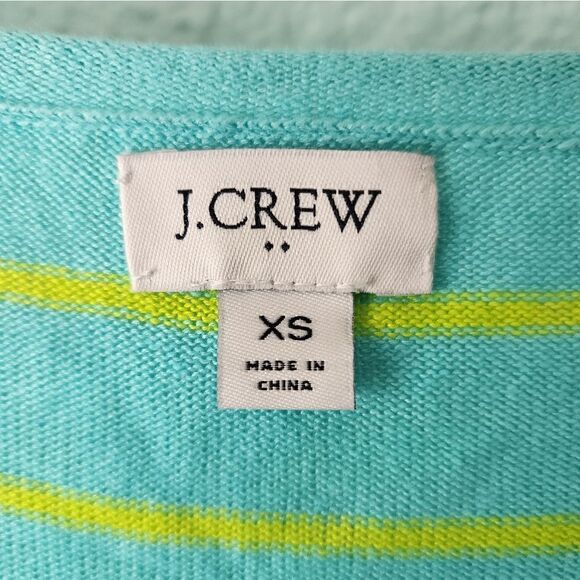 J crew re-imagen linen blend v neck short sleeve blouse - Picture 6 of 8